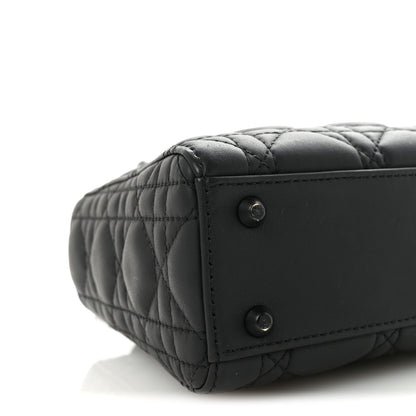 Christian Dior Ultra Matte Calfskin Cannage Mini Lady Dior Black 8 of 9