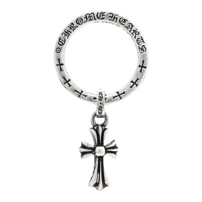 Chrome Hearts Sterling Silver Cross Charm Ring 54 7 3 of 5