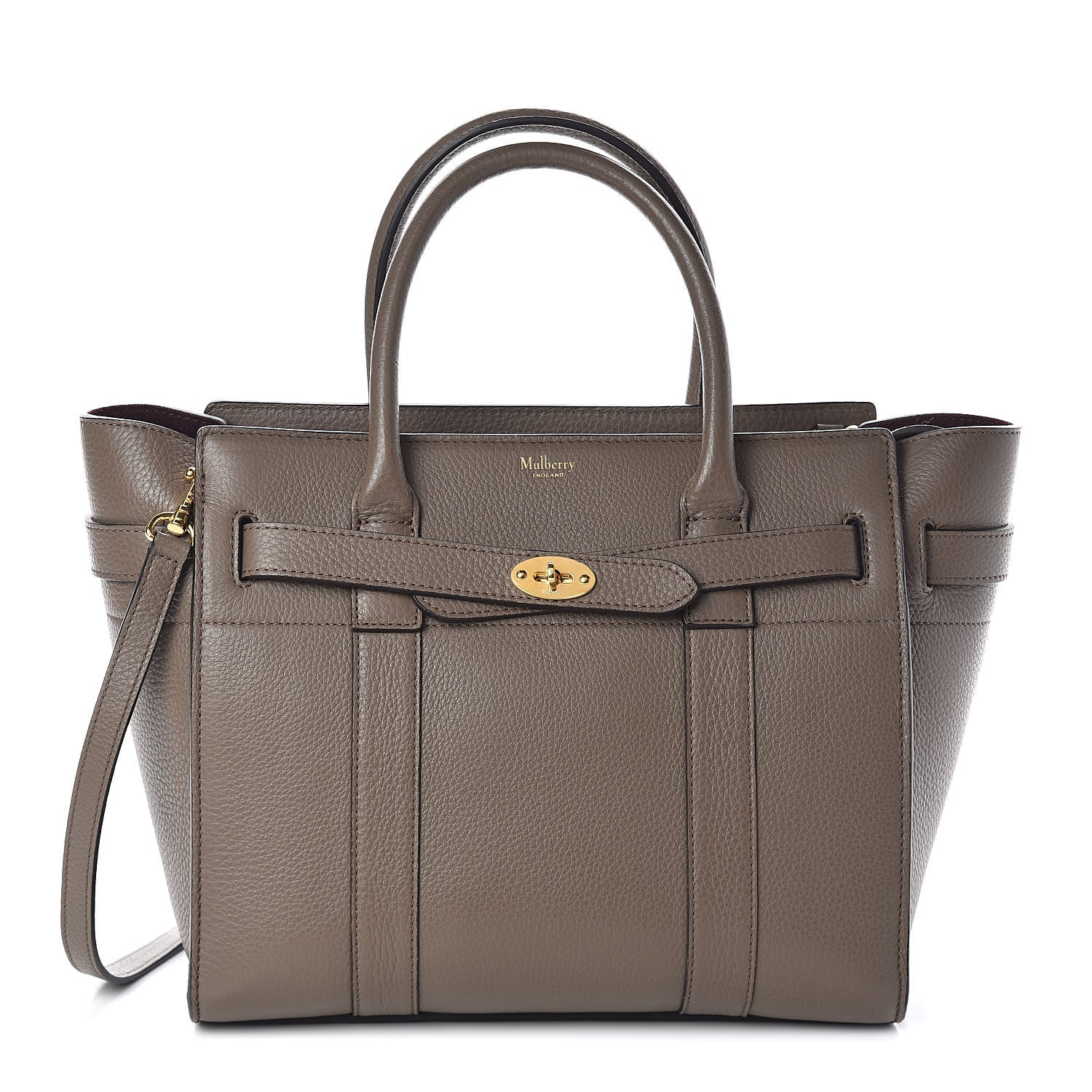 Mulberry Small Classic Grain Small Bayswater Zip Tote Clay 1 of 9