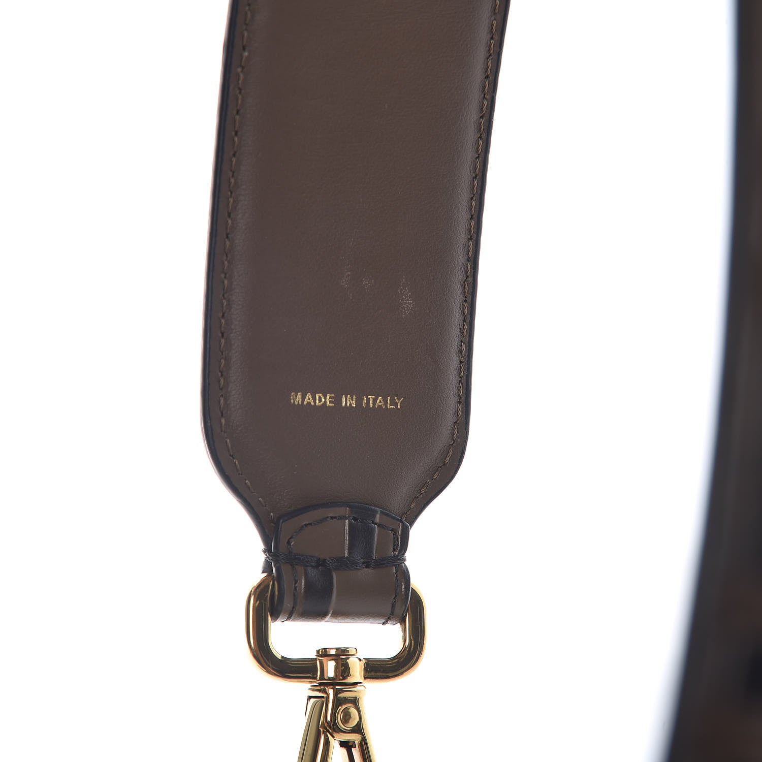Fendi Vitello Century Bi-Color FF 1974 Embossed Strap You Maya Black 3 of 6