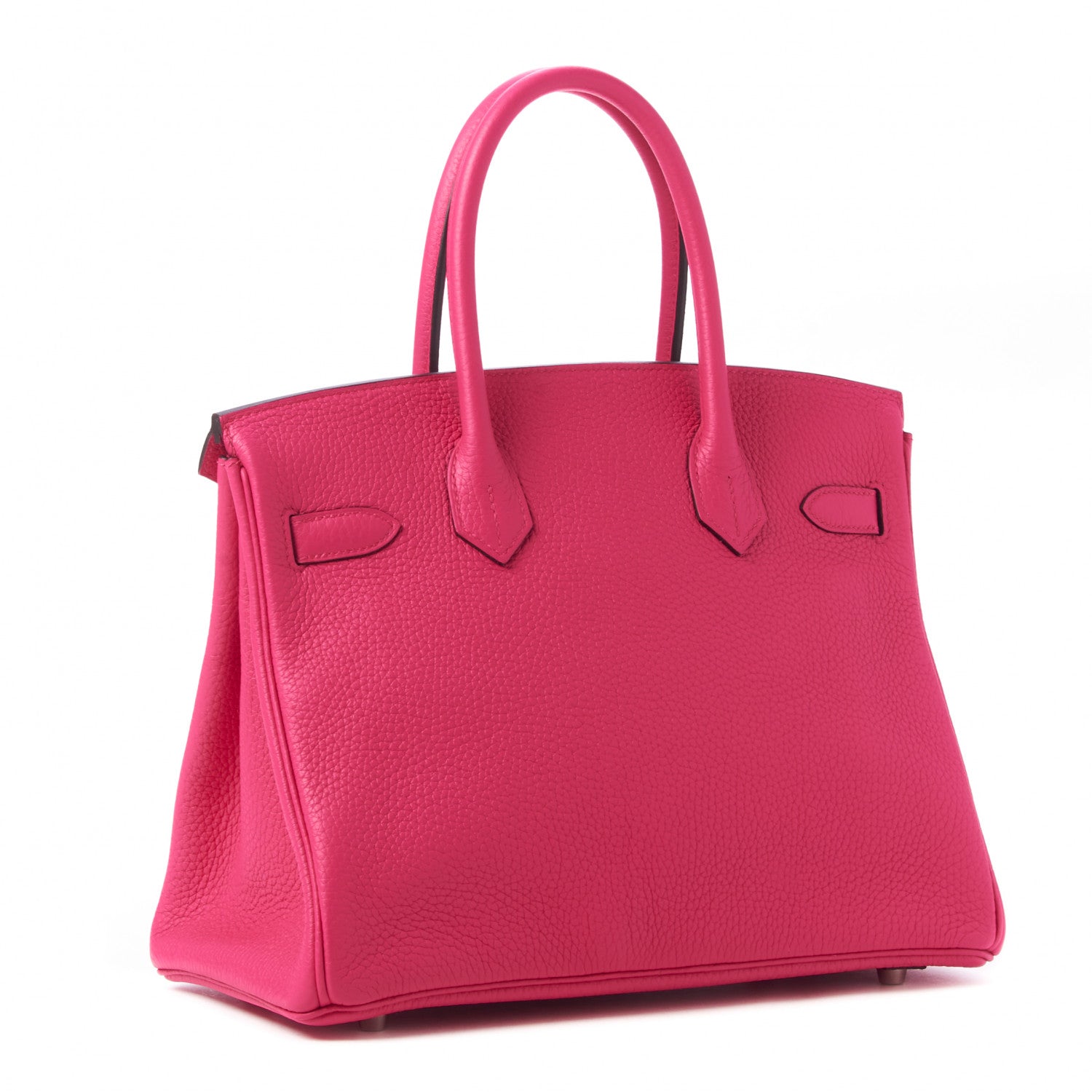 Hermes Taurillon Clemence Birkin 30 Rose Shocking 2 of 31