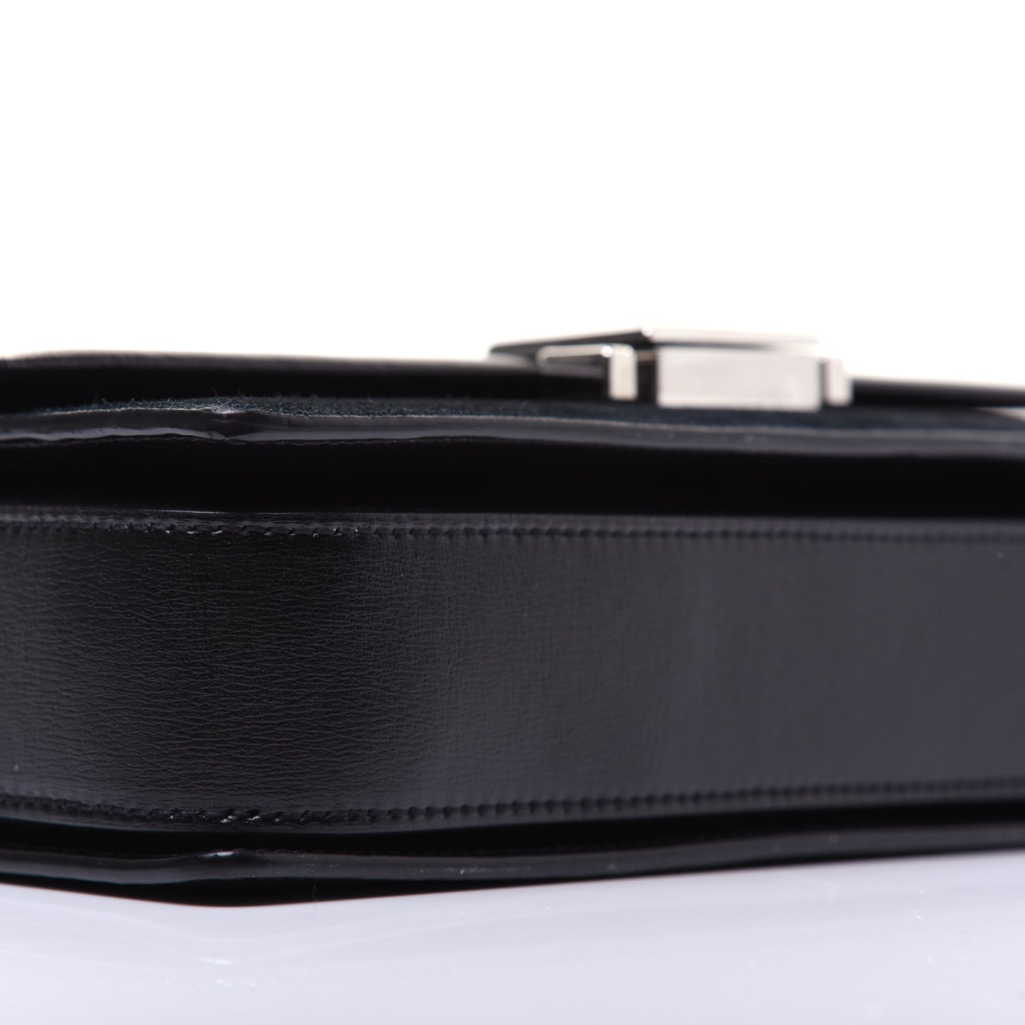 Smooth Calfskin Suede Medium Bellechasse Black