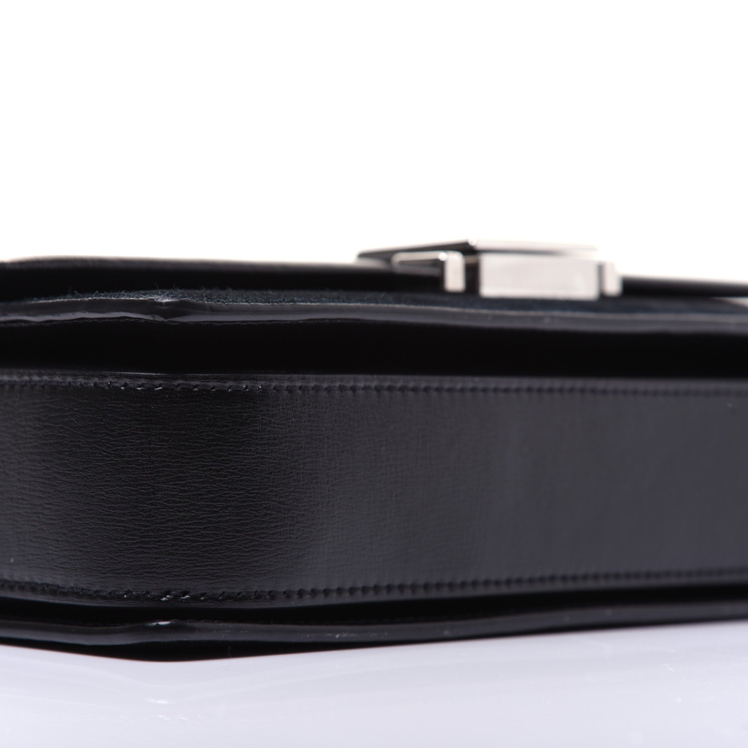Saint Laurent Smooth Calfskin Suede Medium Bellechasse Black 6 of 14
