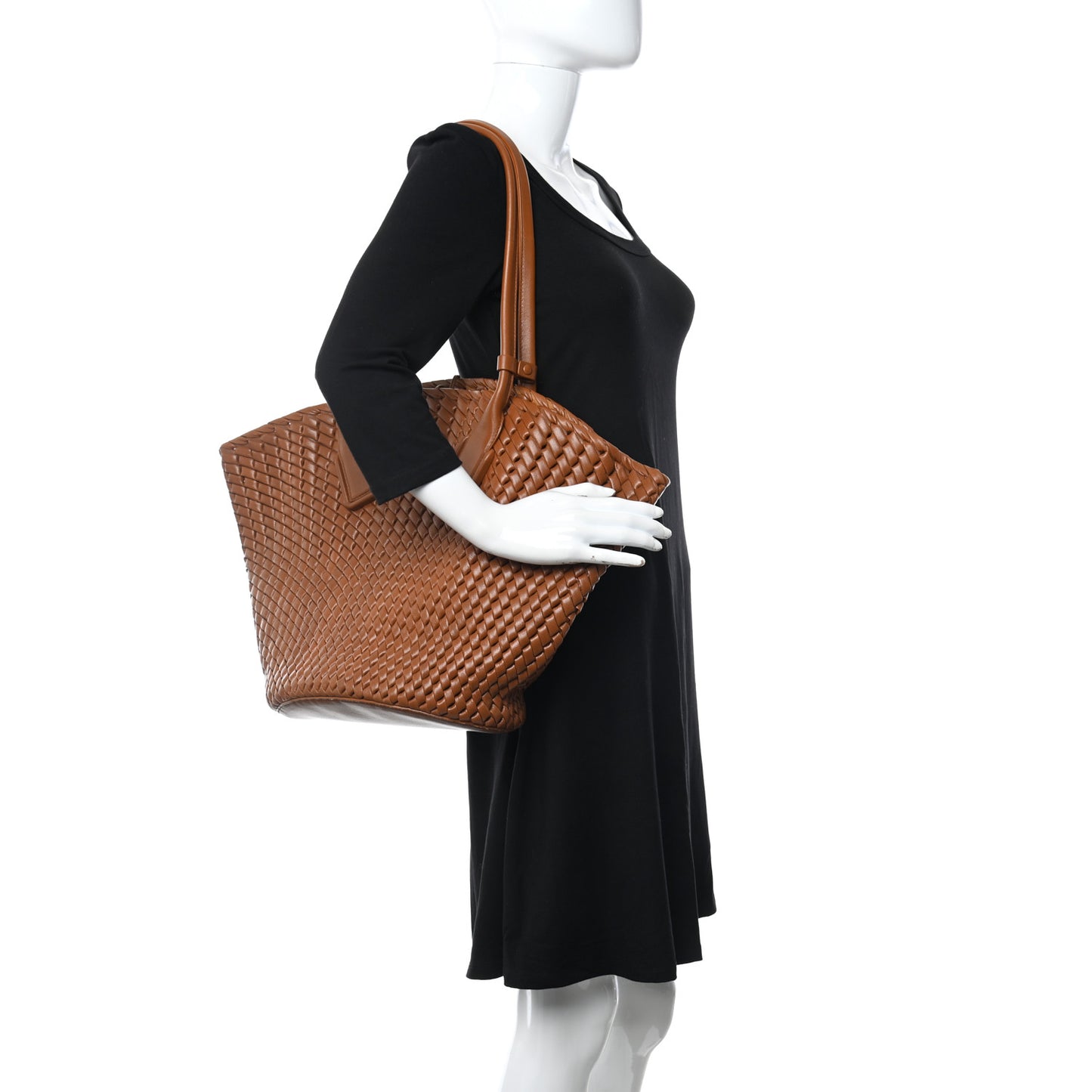 Nappa Intrecciato Rete Tote Wood