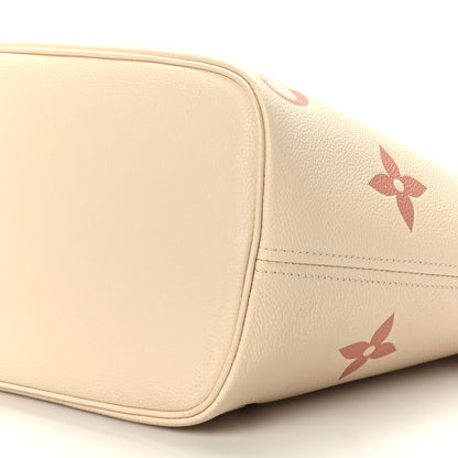 Louis Vuitton Empreinte Monogram Giant Neverfull MM Creme Rose Trianon 9 of 9