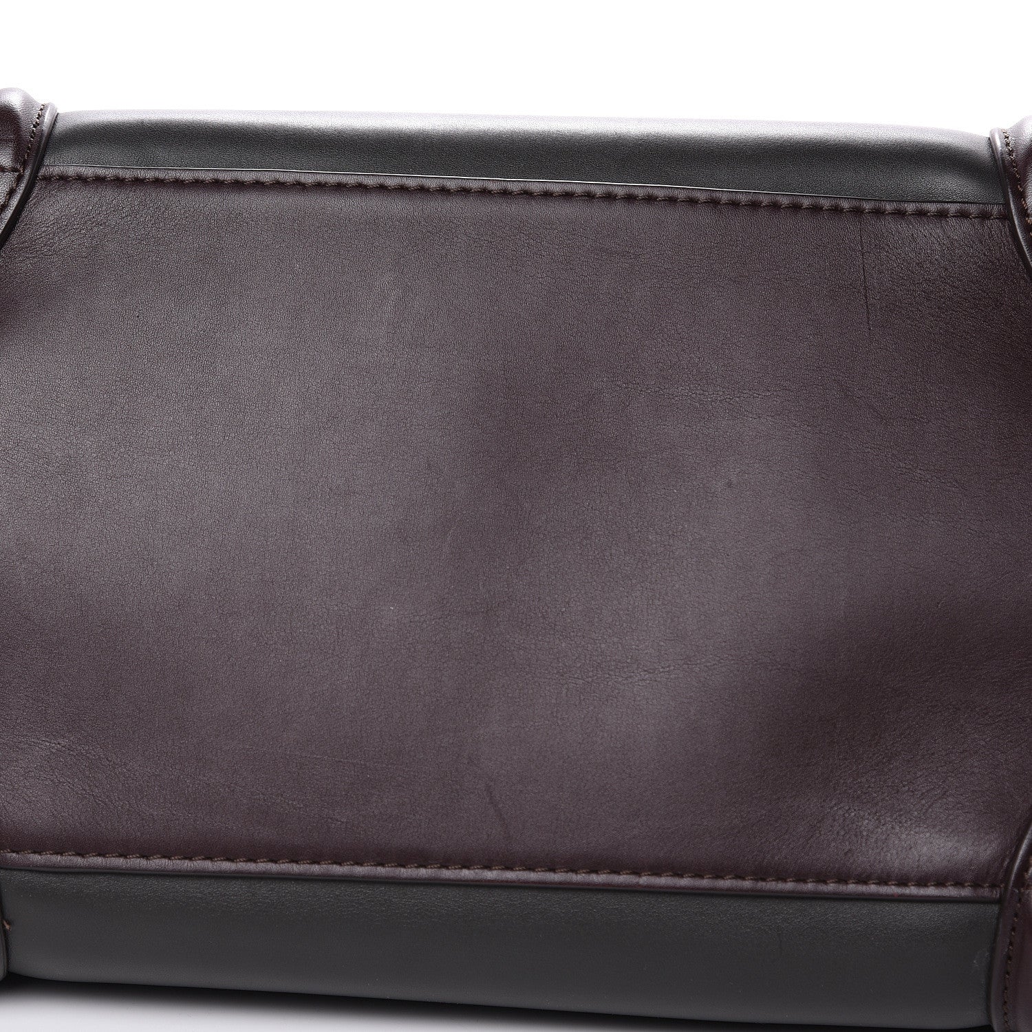Celine Satin Calfskin Suede Mini Tri-Color Luggage Burgundy 9 of 13