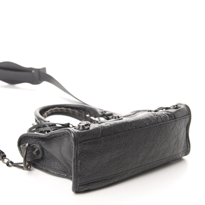 Balenciaga Agneau Classic Hardware Mini City Gris Fossile 4 of 11