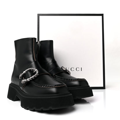 Gucci Cordovan Lux Dionysus Hunder Boots 41 Black 7 of 7