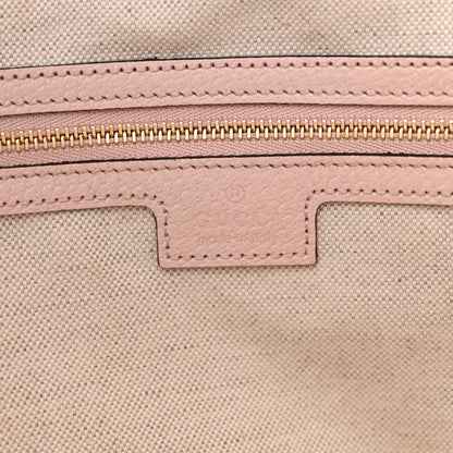 Gucci Monogram Jumbo GG Textured Dollar Calfskin Medium Ophidia Shopping Tote Beige Perfect Pink 6 of 10