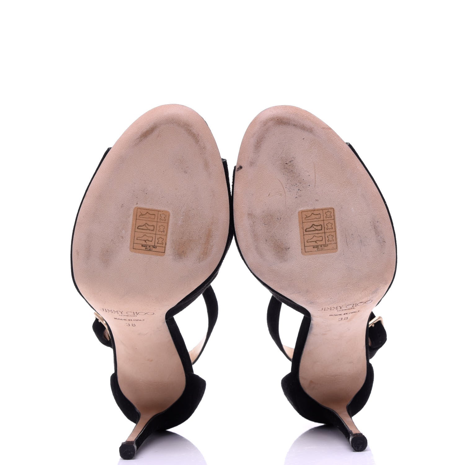Jimmy Choo Suede Emily 100 Sandal 38 Black 8 of 10