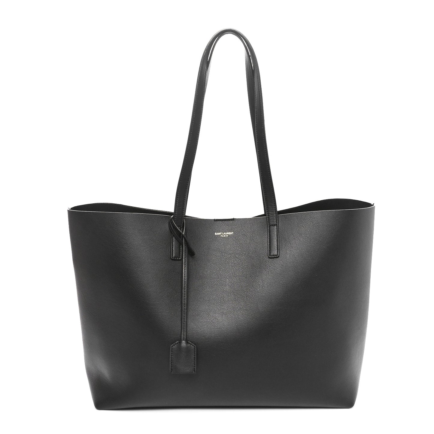 Calfskin Large Shopping Tote Black