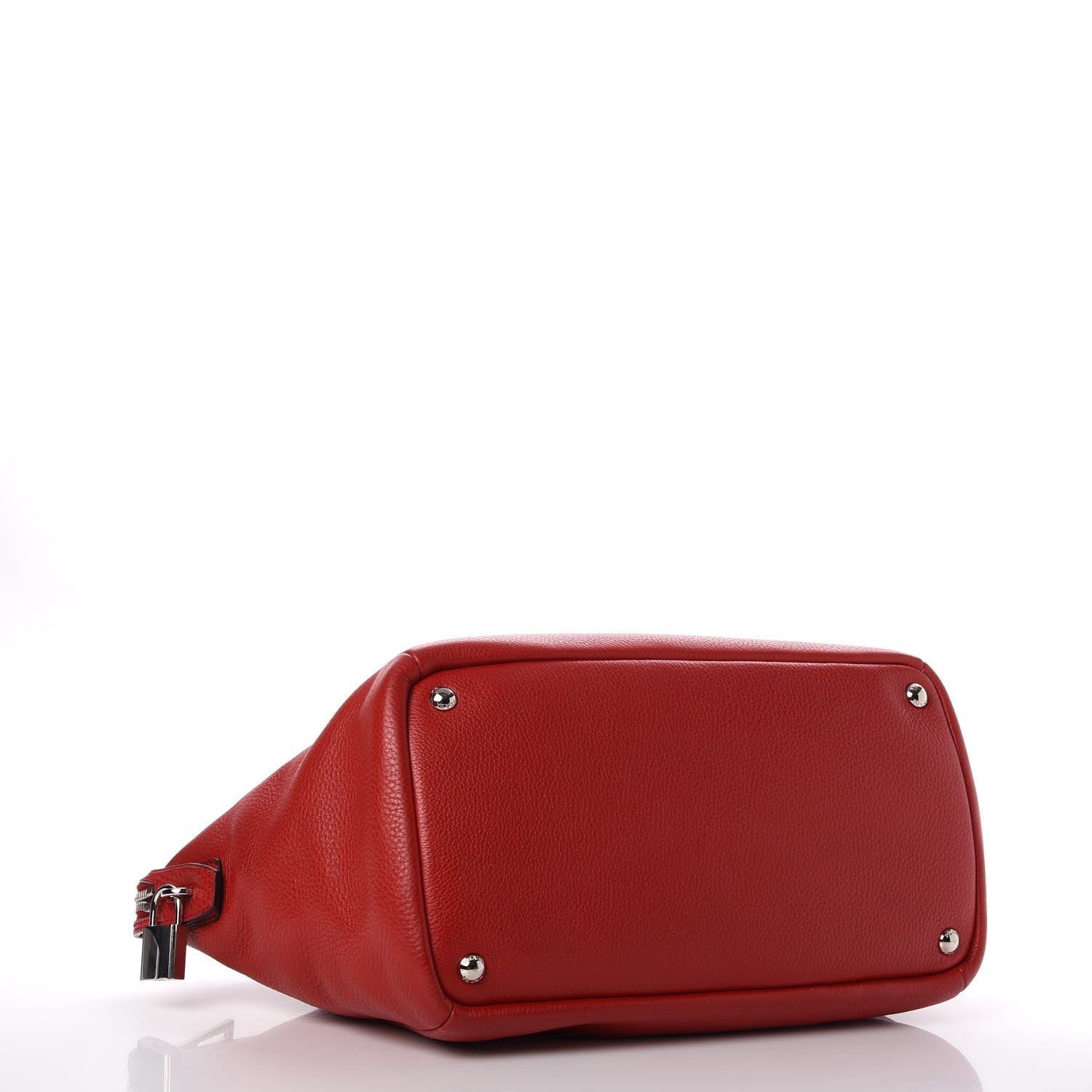 Prada Vitello Daino Shopping Tote Rosso 4 of 19