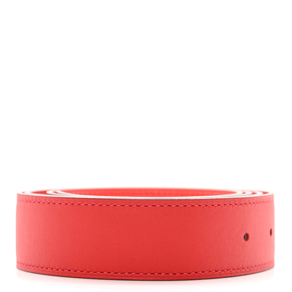 Hermes Epsom Swift 32mm Belt Strap 100 40 Rouge Pivoine Rouge Casaque 2 of 5
