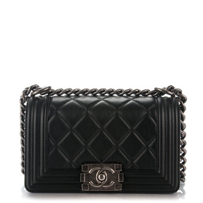 Chanel Calfskin Quilted Small Boy Flap Black 1 of 7