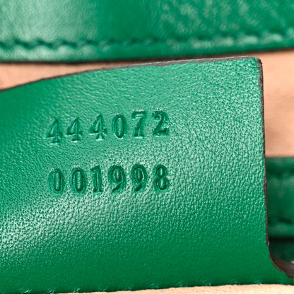 Gucci Calfskin Web Embroidered Small Dionysus Hobo Emerald Green 7 of 10
