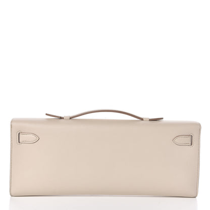 Hermes Swift Kelly Cut Clutch Pochette Beton 4 of 24