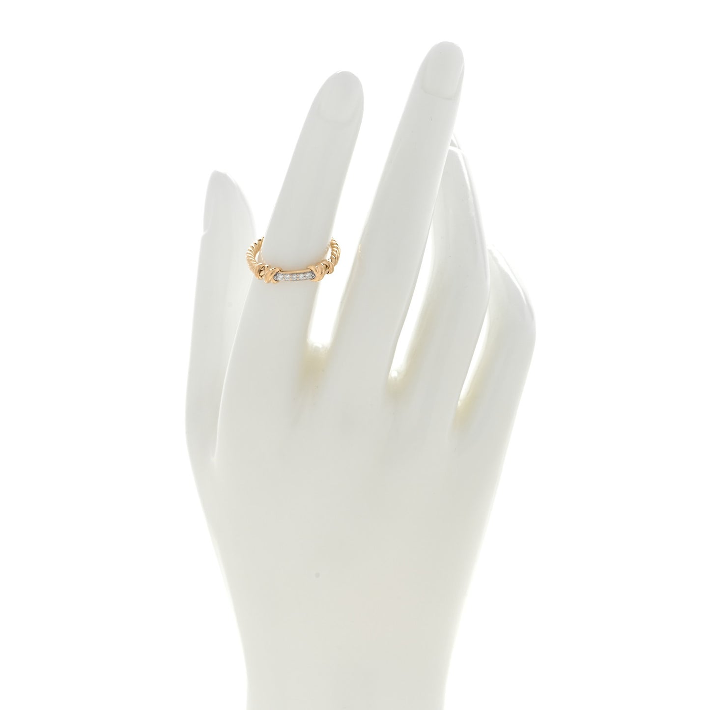 18K Yellow Gold Diamond Petite Helena Wrap Ring 51 5.75