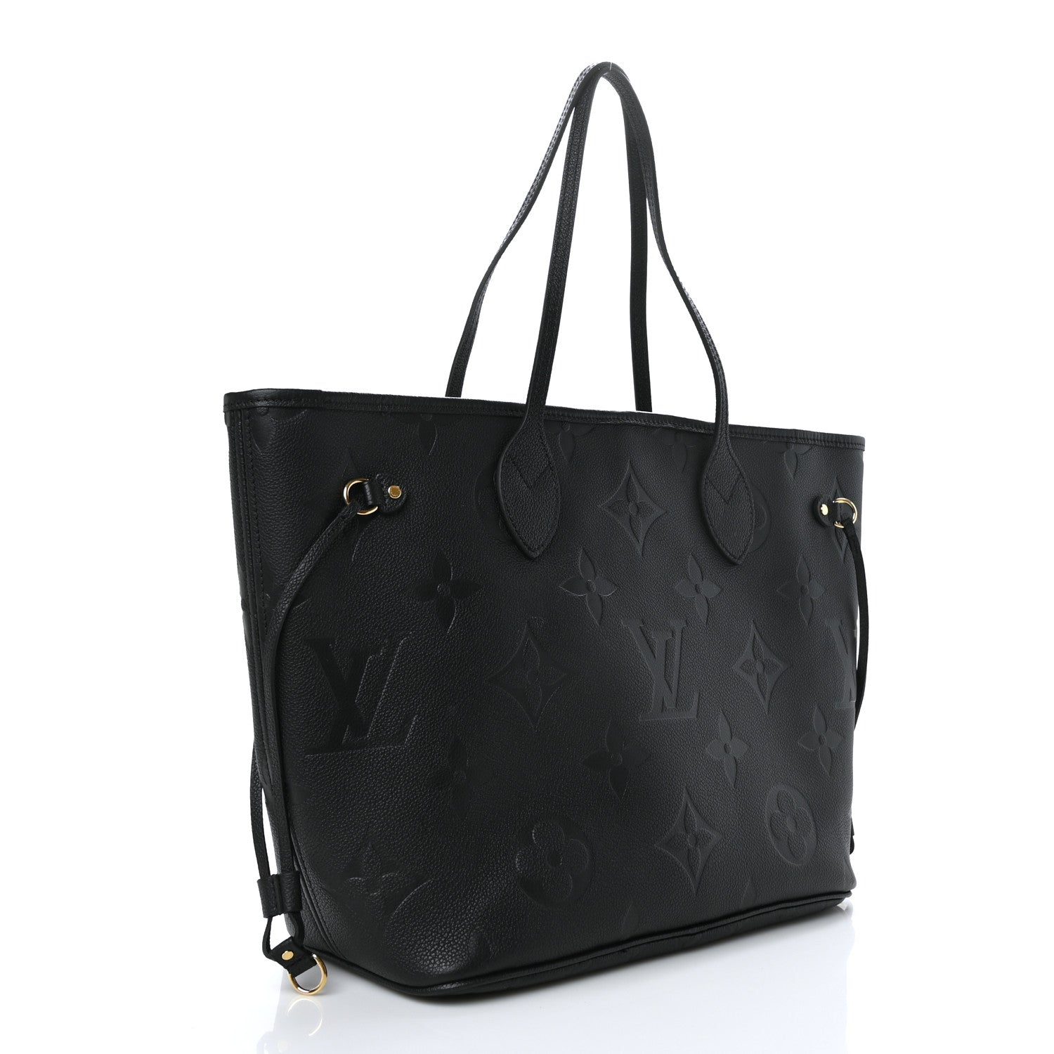 Louis Vuitton Empreinte Monogram Giant Neverfull MM Black 3 of 9