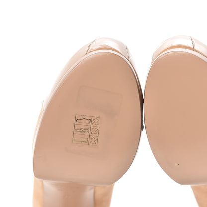 Saint Laurent Suede Patent Goatskin Tribute Two 80 Platform Pumps 37 Chair 9 of 13