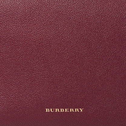 Burberry Soft Grain Calfskin House Check Small Helmsley Crossbody Dark Plum 7 of 9