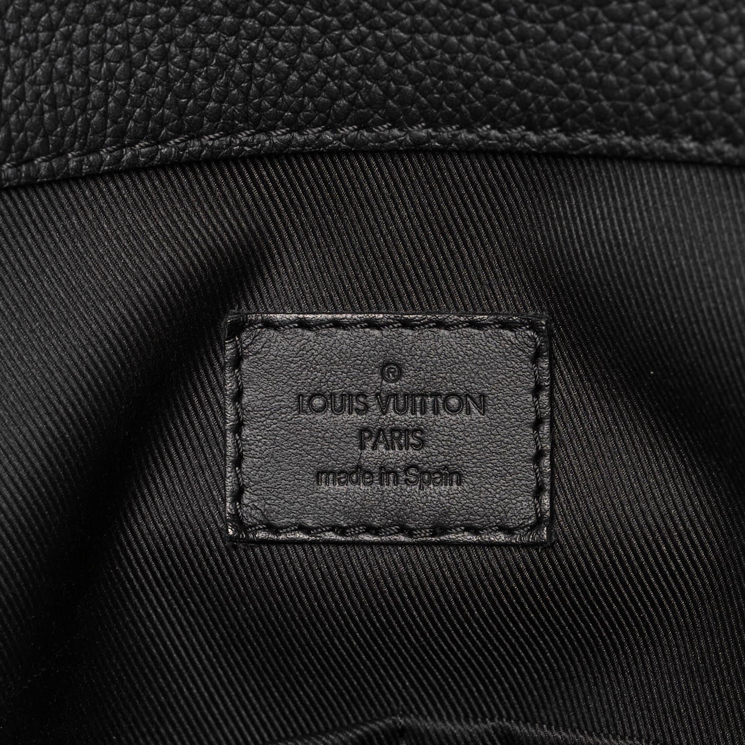 Louis Vuitton Grained Calfskin LV Aerogram Tote Black 6 of 12
