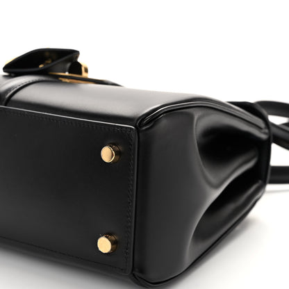 Celine Satinated Calfskin Small 16 Top Handle Bag Black 10 of 10