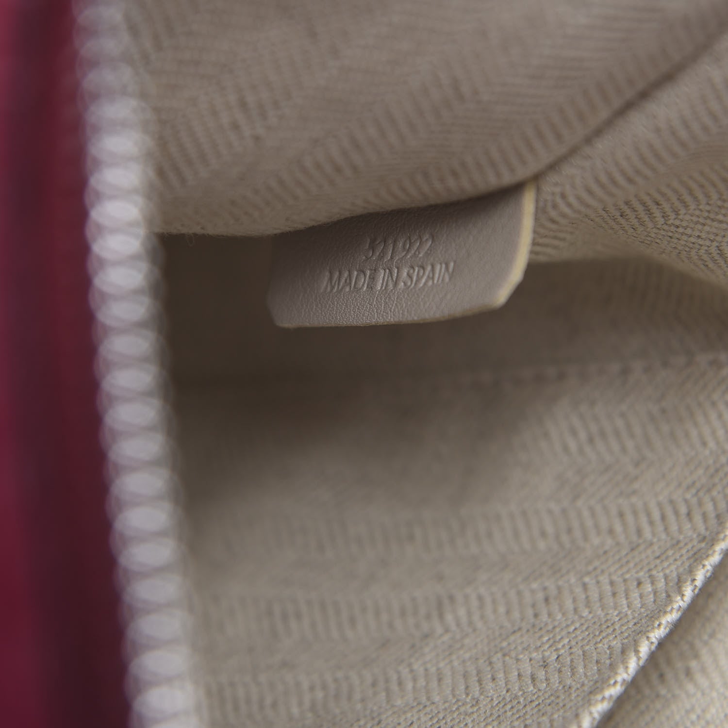 Loewe Calfskin Embossed Repeat T Pouch Raspberry 6 of 8