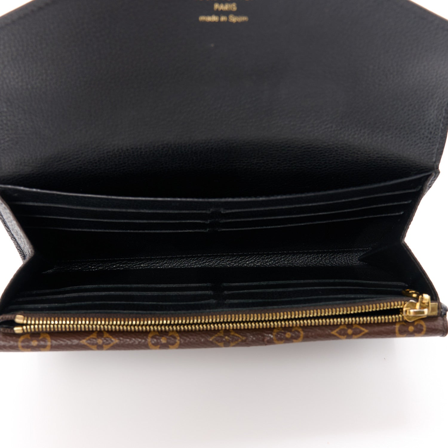 Louis Vuitton Calfskin Double V Wallet Black 5 of 10
