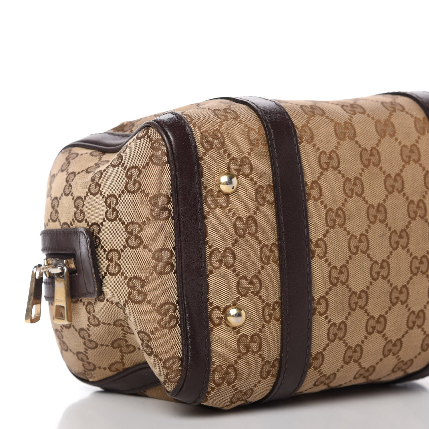 Gucci Monogram Small Boston Dark Brown 6 of 10