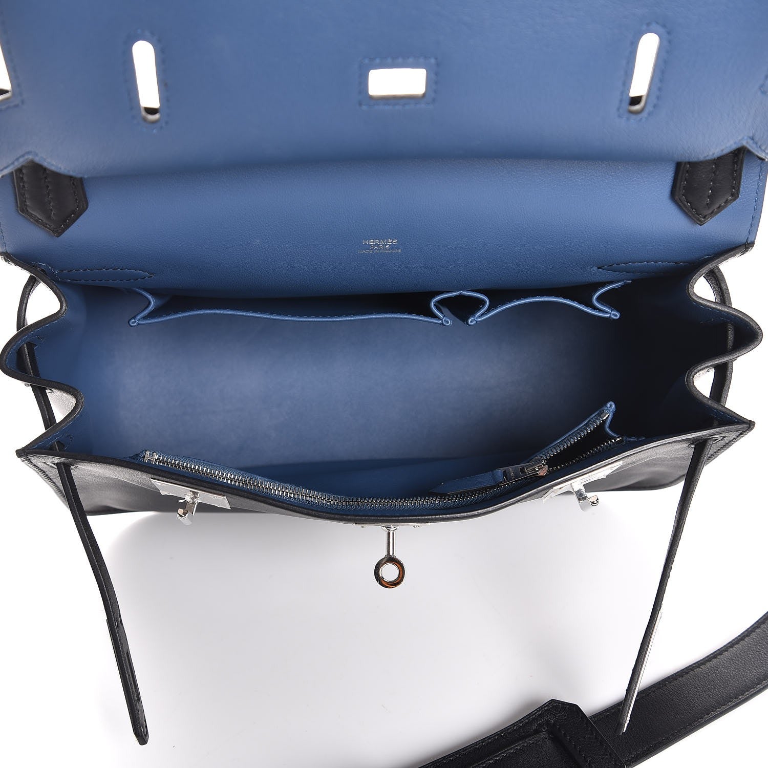 Hermes Swift Jypsiere 28 Black Bleu Agate 5 of 7
