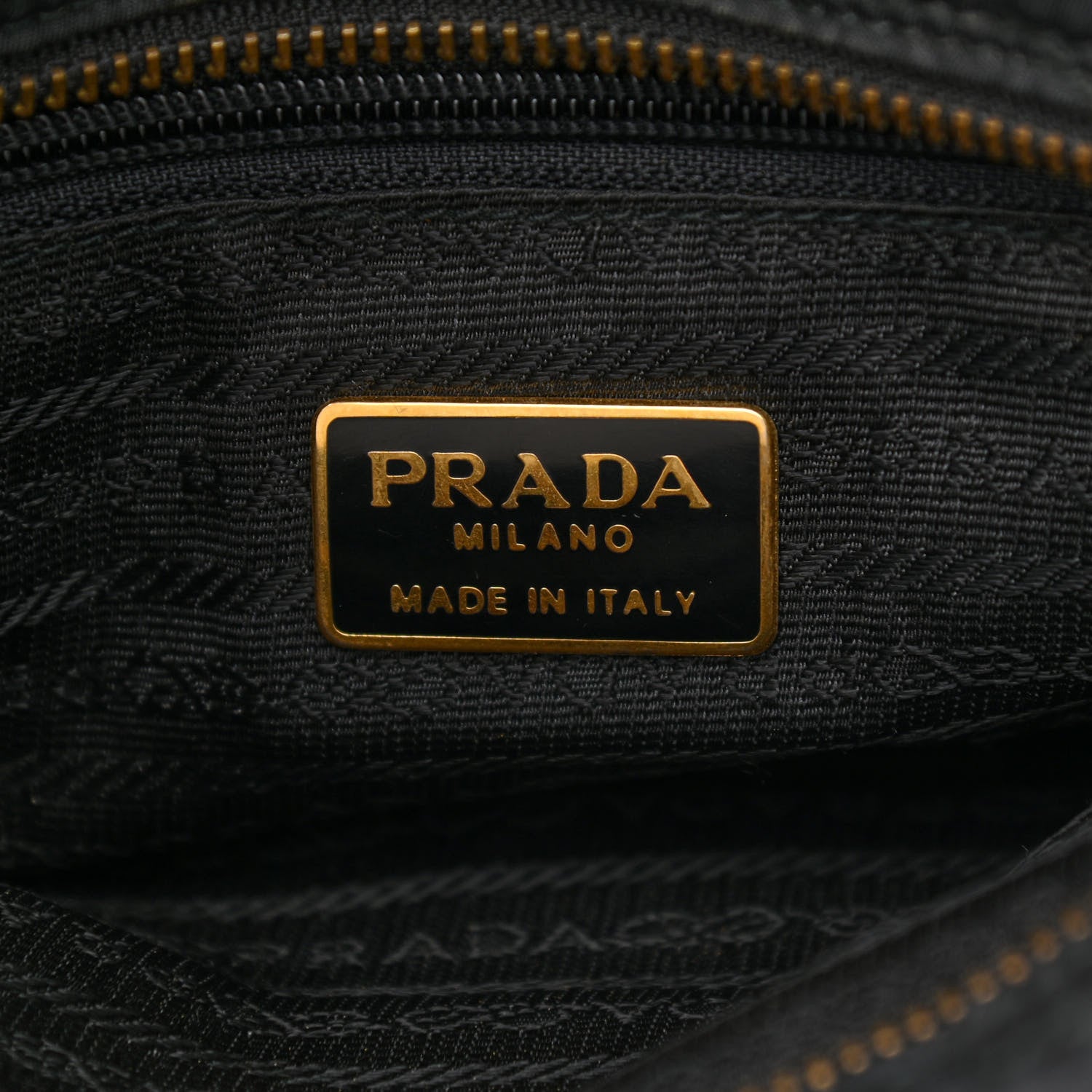 Prada Nylon Tessuto Impuntu Quilted Flap Shoulder Bag Black 6 of 9
