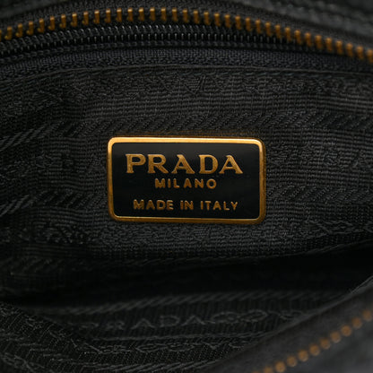 Prada Nylon Tessuto Impuntu Quilted Flap Shoulder Bag Black 6 of 9
