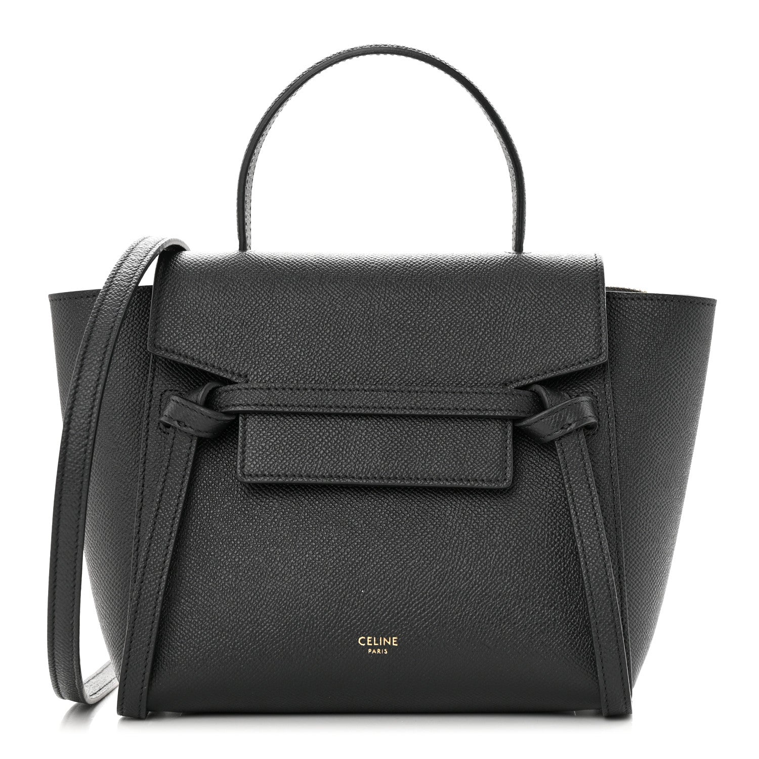 Celine Grained Calfskin Nano Belt Bag Black 1 of 11