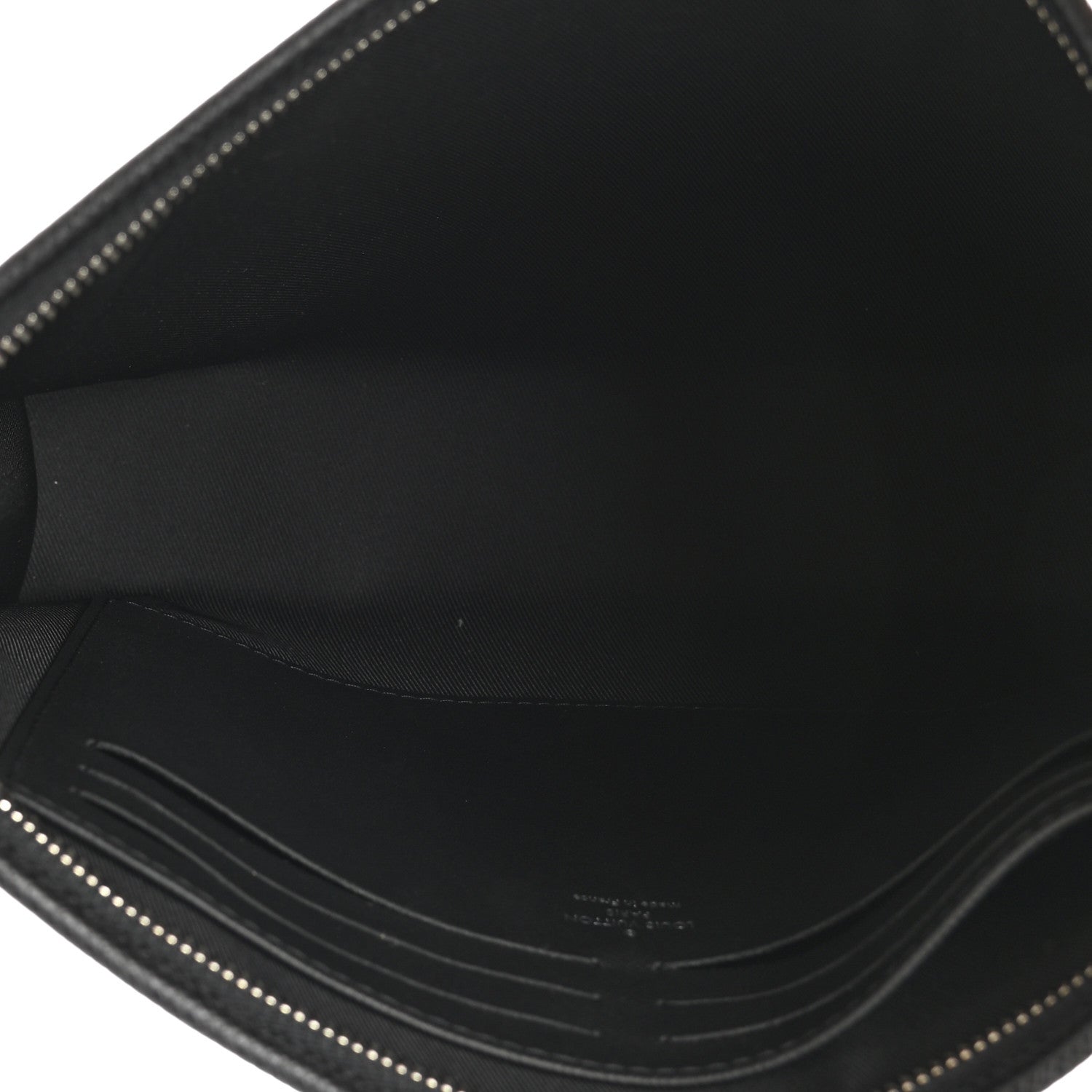 Louis Vuitton Taiga Pochette Voyage MM Black 5 of 6
