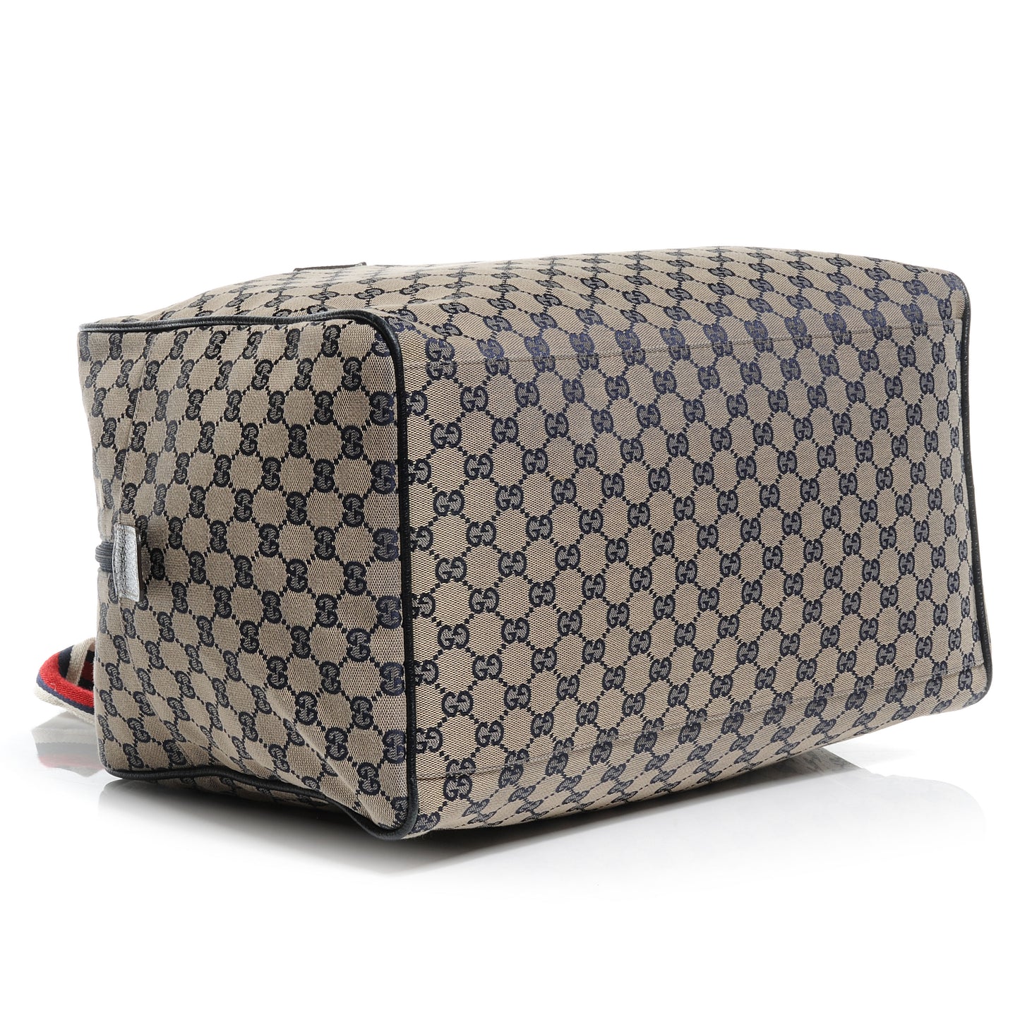 GG Monogram Web Medium Collapsable Carry On Duffle Navy