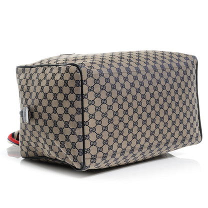 Gucci GG Monogram Web Medium Collapsable Carry On Duffle Navy 4 of 8