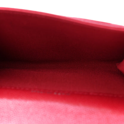 Chanel Caviar Quilted Flap Card Holder Wallet Red 5 of 7