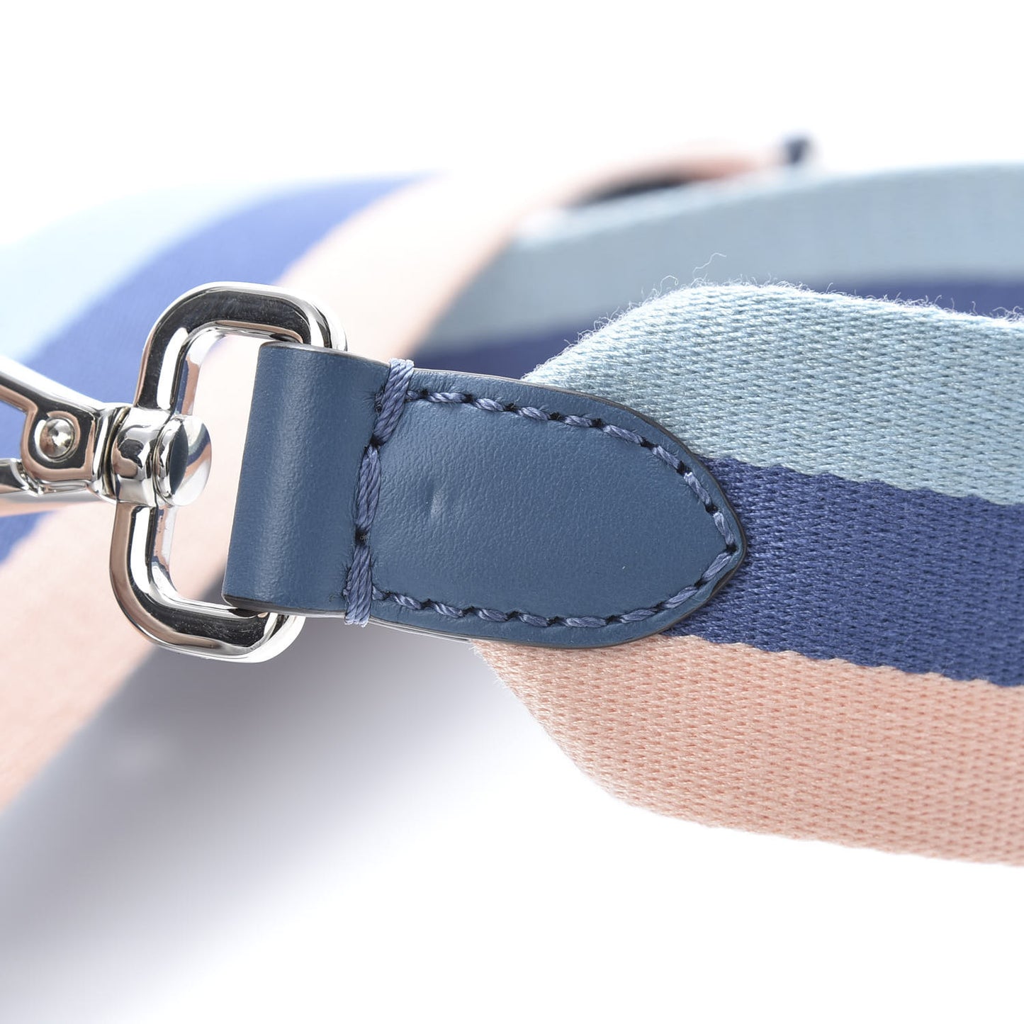 Woven Twill Shiny Nappa Lace Up Bow Strap You Blue Multicolor