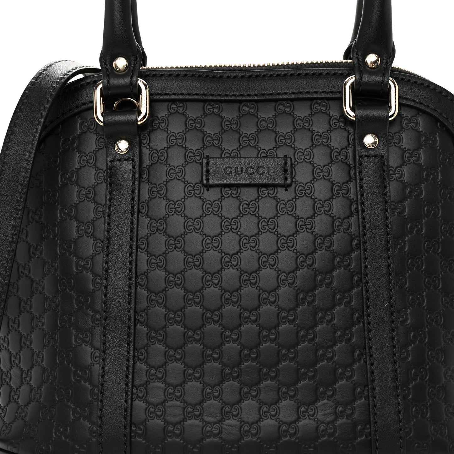 Microguccissima Mini Dome Bag Black