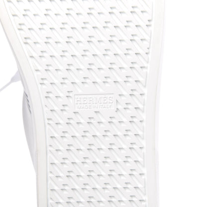 Hermes Calfskin Mens Advantage Sneakers 43.5 White Black 6 of 8