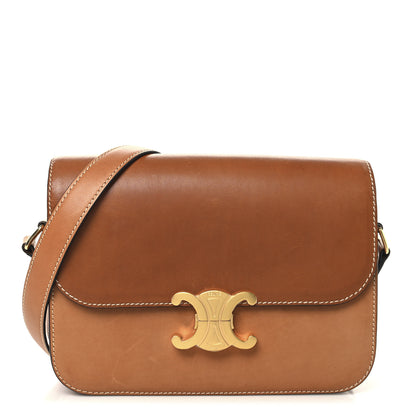 Celine Natural Calfskin Medium Triomphe Tan 1 of 11