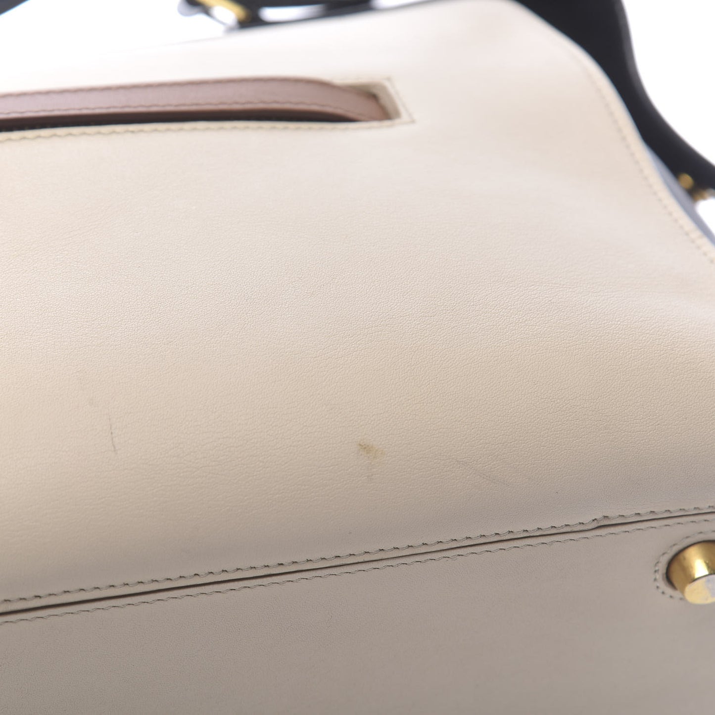 Smooth Calfskin Small Ring Bag Chalk