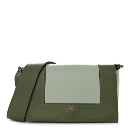 Celine Shiny Smooth Calfskin Medium Frame Shoulder Bag Pastel Green 1 of 14