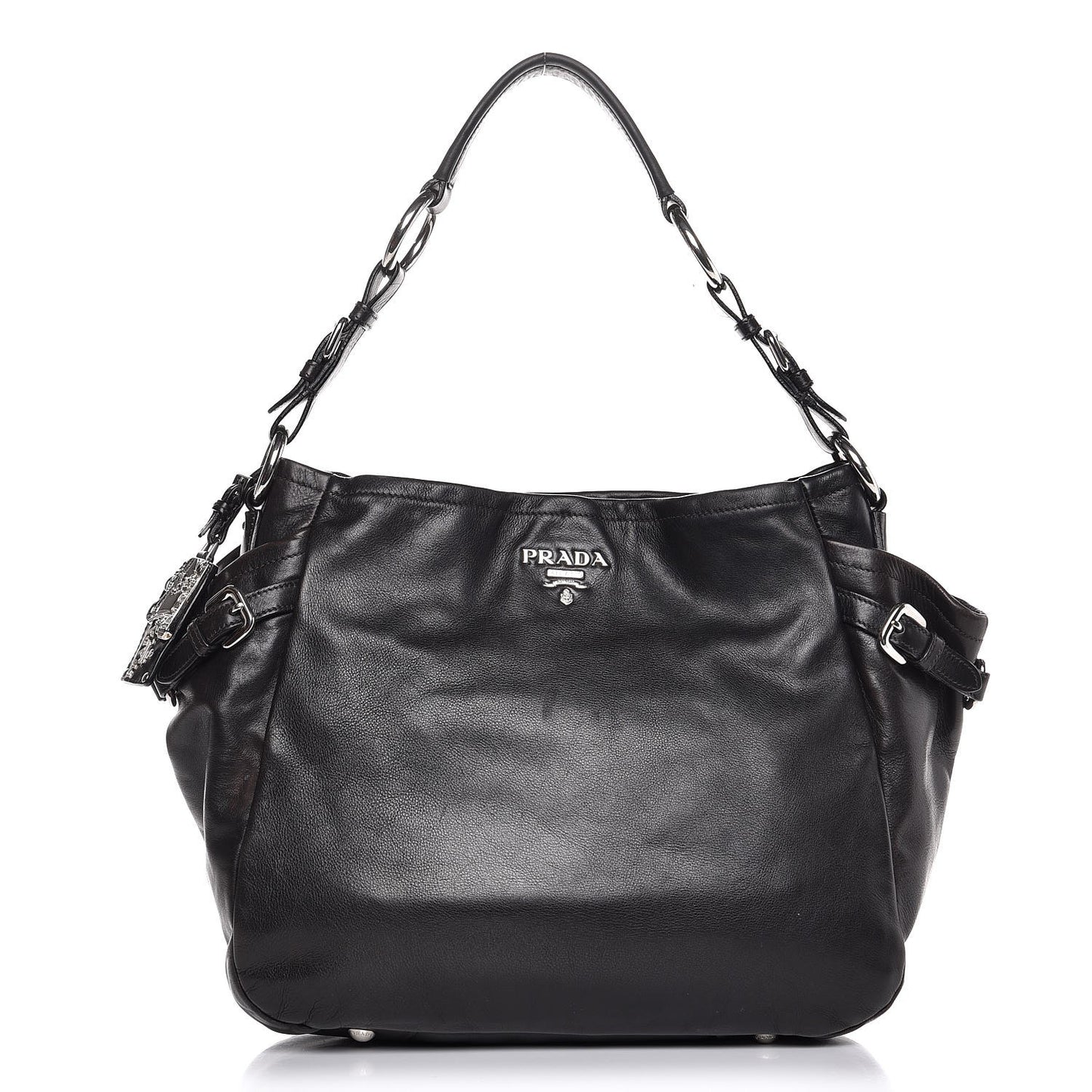 Soft Calf Two Pocket Hobo Nero Black