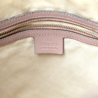 Gucci Monogram Vintage Web Medium Boston Pink Blue 6 of 17