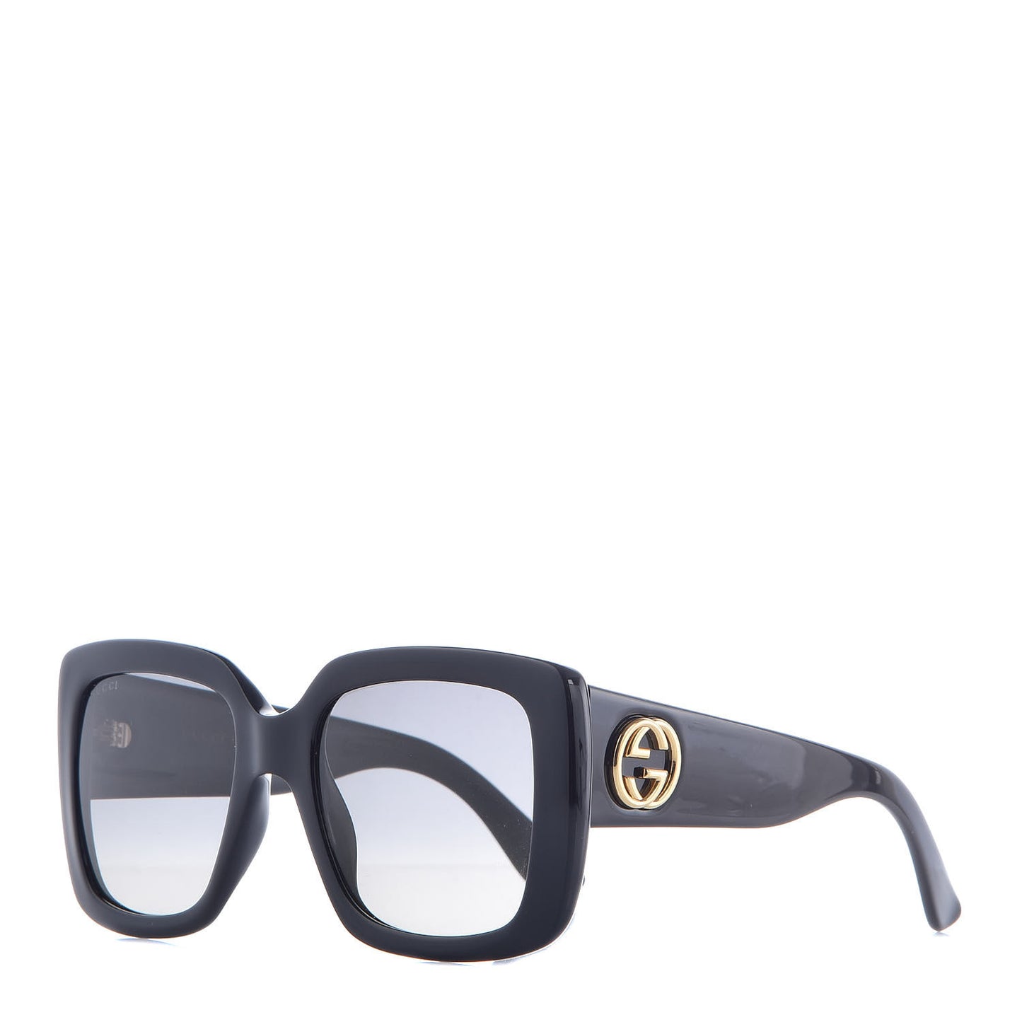 Acetate Square Frame Sunglasses GG0141S Black