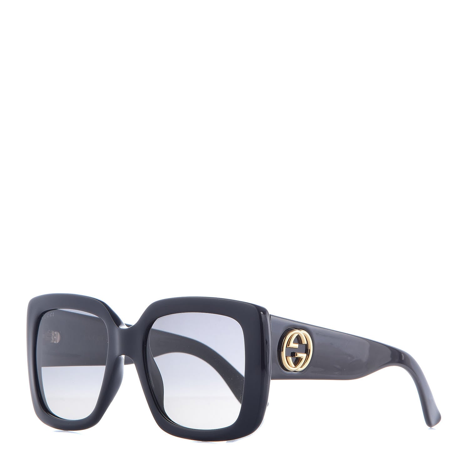 Gucci Acetate Square Frame Sunglasses GG0141S Black 1 of 9
