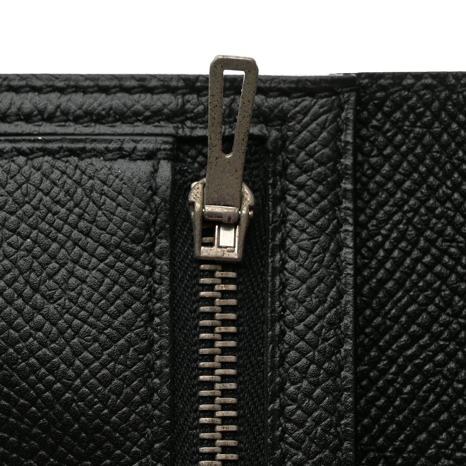 Hermes Epsom Bearn Compact Wallet Black 8 of 8