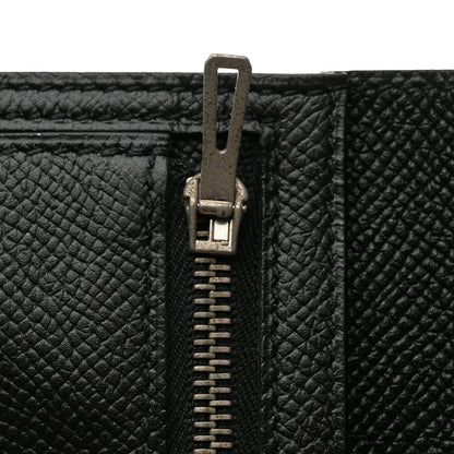 Hermes Epsom Bearn Compact Wallet Black 8 of 8