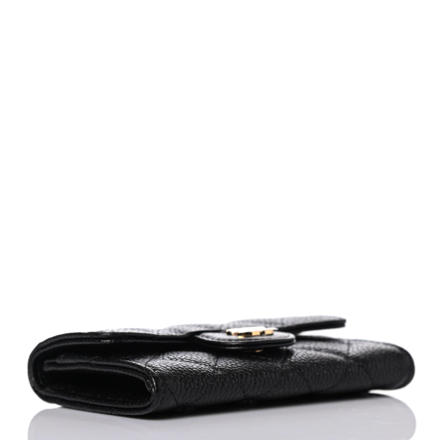 Chanel Caviar Quilted Flap Card Holder Black 3 of 4